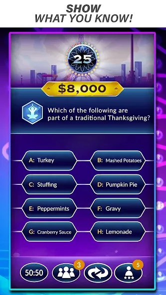 Скачать взломанную Official Millionaire Game  [МОД Mega Pack] — стабильная версия apk на Андроид screen 1