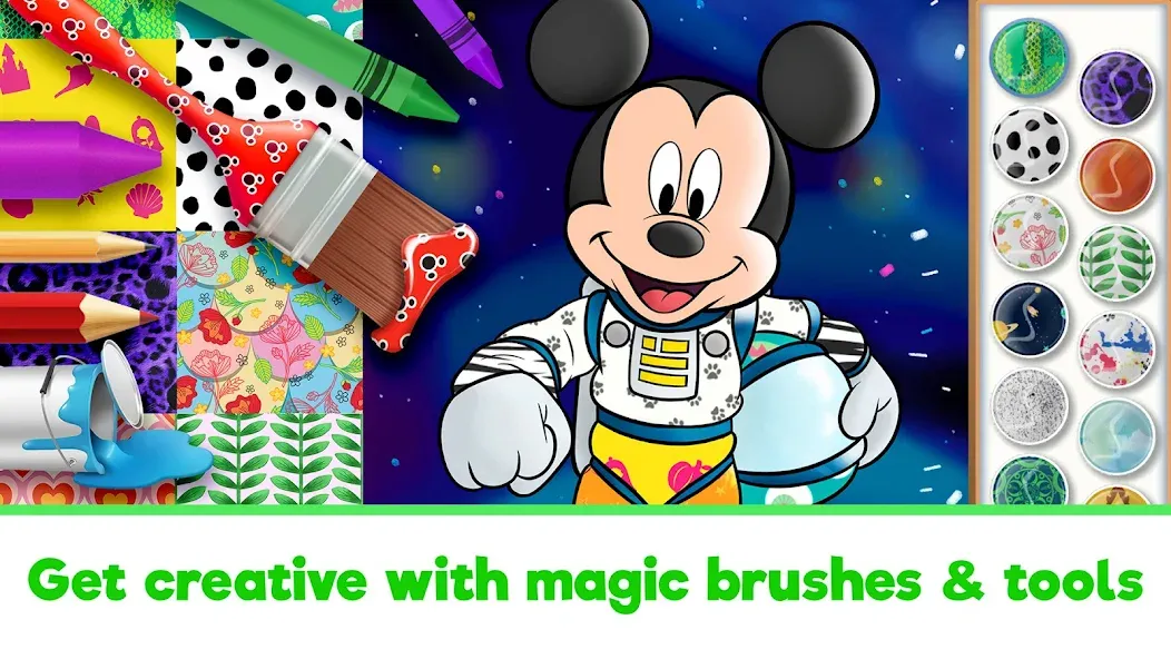 Взломанная Disney Coloring World (Дисней)  [МОД Много денег] — полная версия apk на Андроид screen 2