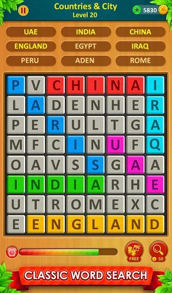 Скачать взломанную Word Game 2024 — Word Connect (Ворд Гейм 2023)  [МОД Много денег] — полная версия apk на Андроид screen 2