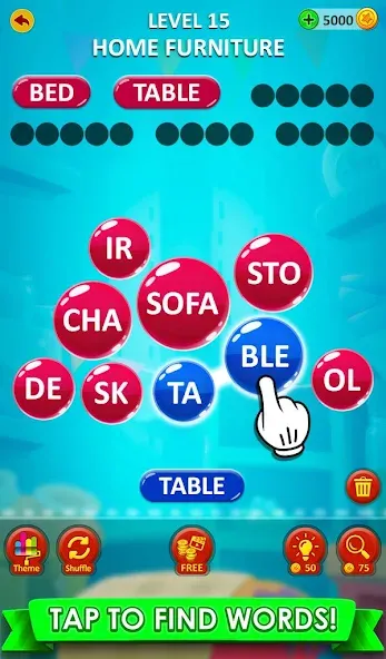 Скачать взломанную Word Game 2024 — Word Connect (Ворд Гейм 2023)  [МОД Много денег] — полная версия apk на Андроид screen 4