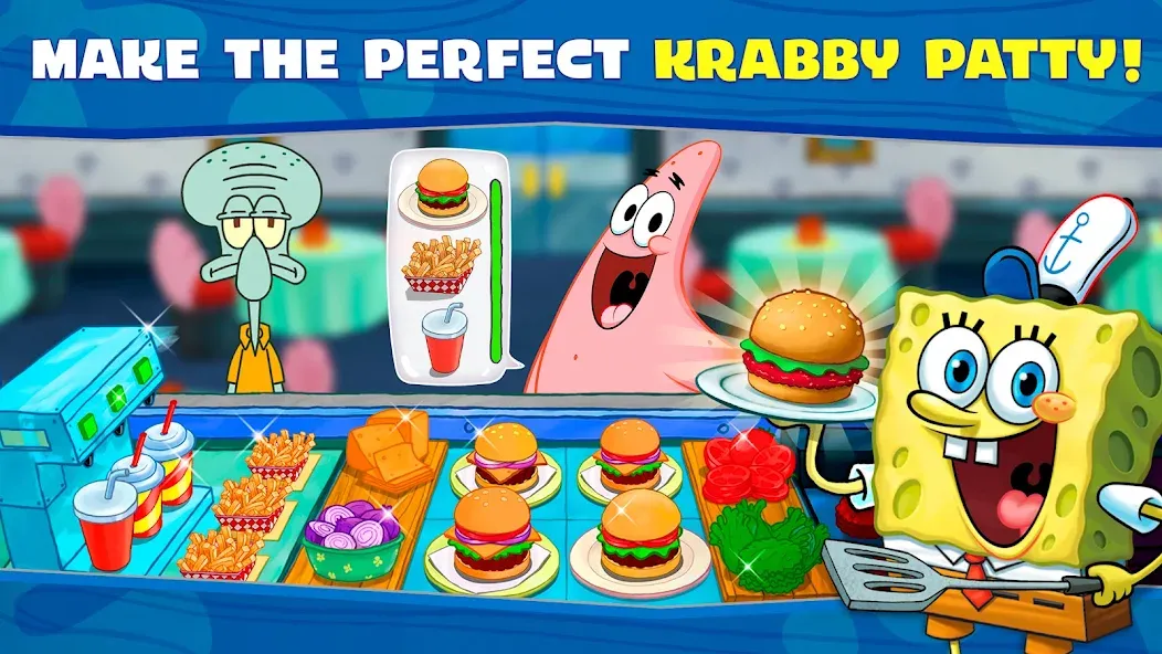 Скачать взлом SpongeBob: Krusty Cook-Off  [МОД Много денег] — стабильная версия apk на Андроид screen 2