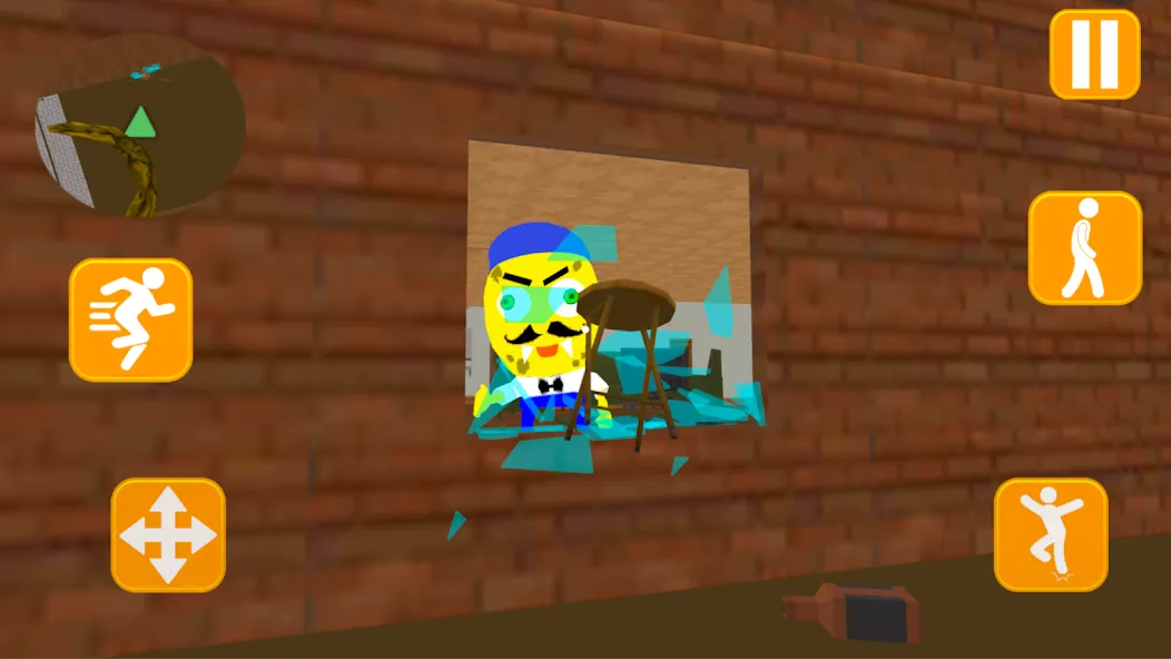 Скачать взломанную Neighbor Sponge. Scary Secret  [МОД Все открыто] — полная версия apk на Андроид screen 2