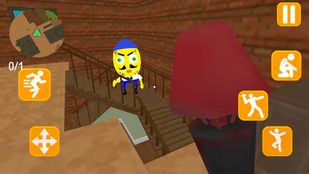 Скачать взломанную Neighbor Sponge. Scary Secret  [МОД Все открыто] — полная версия apk на Андроид screen 3