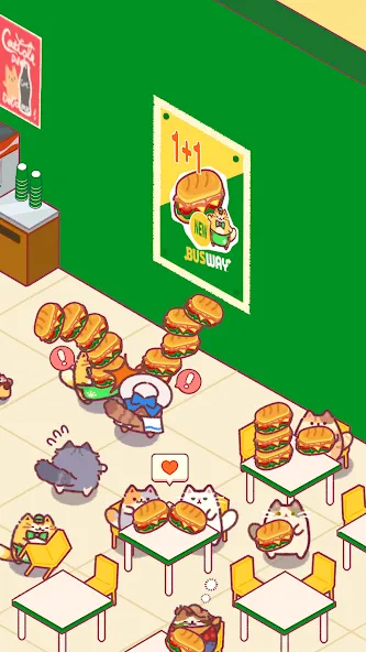 Взлом Cat Snack Bar: Cute Food Games (Кэт Снэк Бар)  [МОД Unlimited Money] — последняя версия apk на Андроид screen 3