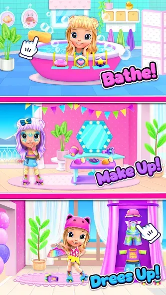 Скачать взломанную Cutie Care — Sweet Babysitter  [МОД Menu] — последняя версия apk на Андроид screen 2