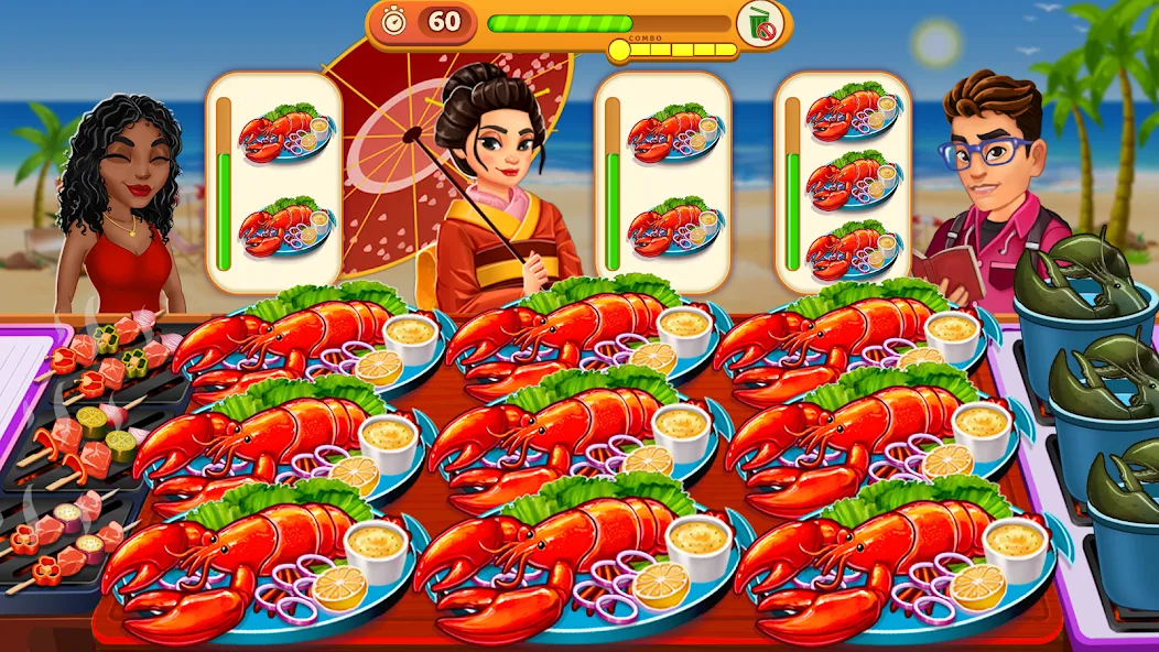 Скачать взлом Cooking Max: Restaurant Games (Кукинг Макс)  [МОД Mega Pack] — полная версия apk на Андроид screen 2