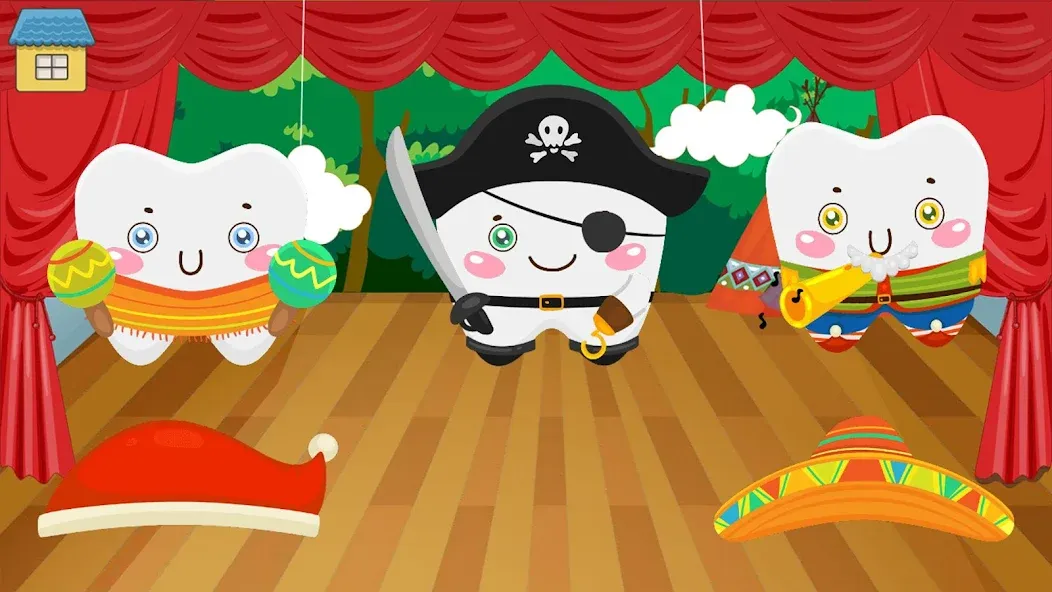 Взломанная Funny Teeth kids dentist care!  [МОД Много денег] — полная версия apk на Андроид screen 2