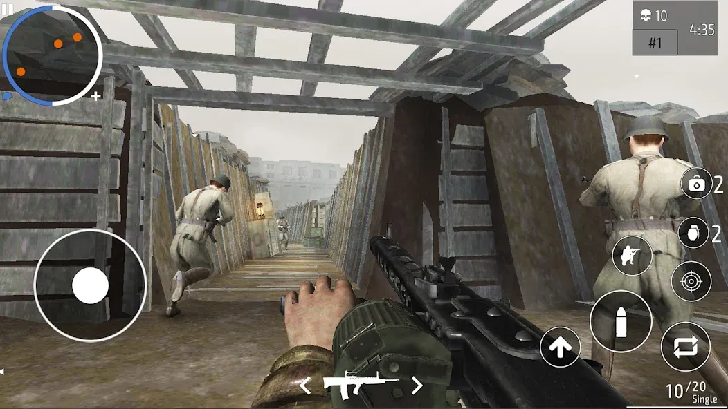 Скачать взлом World War 2 Shooter offline (Мировая война 2 Стрелок)  [МОД Unlimited Money] — стабильная версия apk на Андроид screen 4