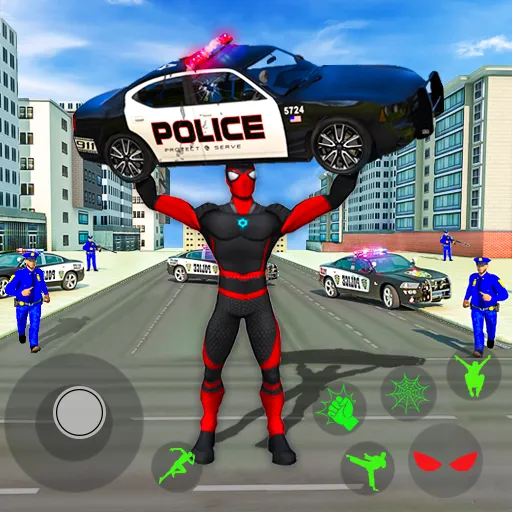 Взлом Spider Miami Rope Hero Ninja  [МОД Бесконечные деньги] — стабильная версия apk на Андроид screen 1