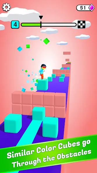 Скачать взломанную Block Surfer (Блок Серфер)  [МОД Бесконечные деньги] — полная версия apk на Андроид screen 2