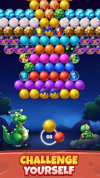 Взломанная Bubble Shooter Primitive Eggs (Бабл Шутер Примитивные Яйца)  [МОД Все открыто] — последняя версия apk на Андроид screen 5