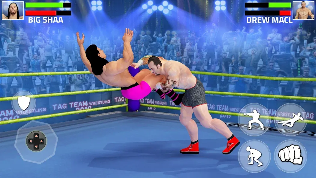 Взломанная Tag Team Wrestling Game (Таг Тим Реслинг Гейм)  [МОД Menu] — полная версия apk на Андроид screen 5