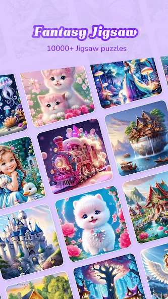 Скачать взлом Fantasy Jigsaw — HD Puzzle (Фэнтези Пазл)  [МОД Много денег] — последняя версия apk на Андроид screen 1