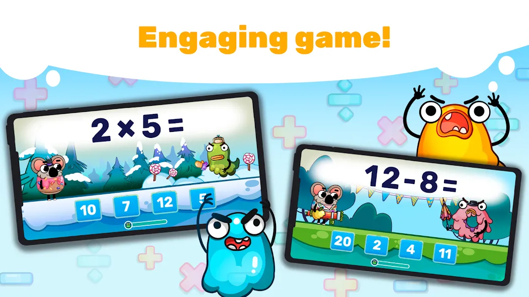 Скачать взломанную Fun Math Facts: Games for Kids  [МОД Меню] — стабильная версия apk на Андроид screen 2