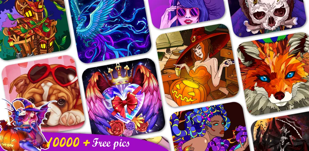 Взлом Coloring Book -Paint by Number (Малер Плюс)  [МОД Unlocked] — последняя версия apk на Андроид screen 1