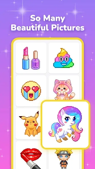 Скачать взломанную Pixel Coloring-Color by number  [МОД Menu] — полная версия apk на Андроид screen 1