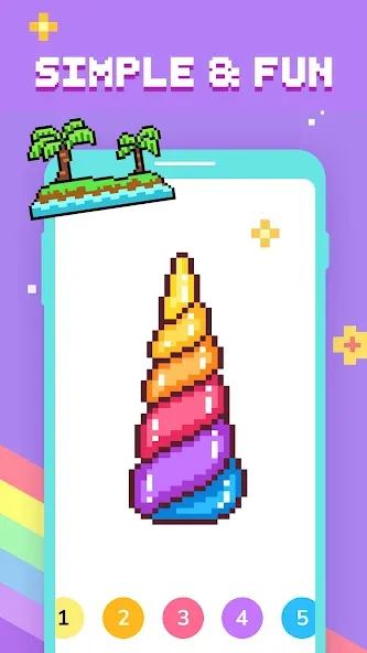 Скачать взлом Paint by Number — Pixel Art  [МОД Бесконечные монеты] — стабильная версия apk на Андроид screen 2