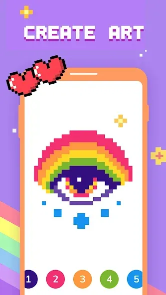 Скачать взлом Paint by Number — Pixel Art  [МОД Бесконечные монеты] — стабильная версия apk на Андроид screen 3