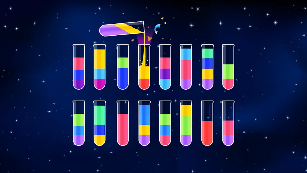 Взломанная Water Sort Puzzle — Color Game (Уотер Сорт Пазл)  [МОД Все открыто] — последняя версия apk на Андроид screen 2