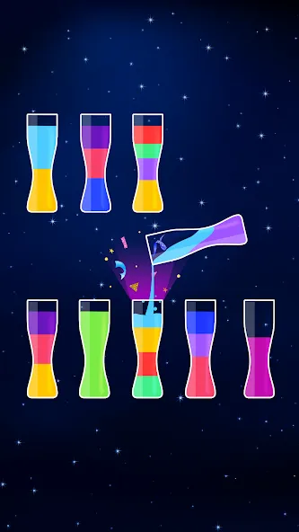 Взломанная Water Sort Puzzle — Color Game (Уотер Сорт Пазл)  [МОД Все открыто] — последняя версия apk на Андроид screen 4