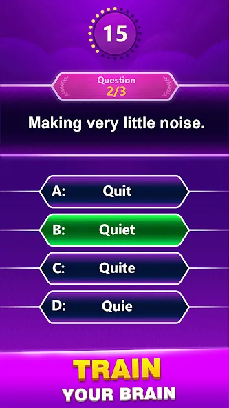 Скачать взлом Spelling Quiz — Word Trivia (Спеллинг Квиз)  [МОД Unlocked] — полная версия apk на Андроид screen 2
