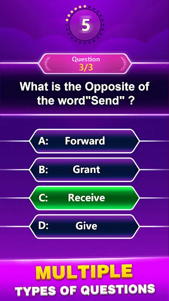 Скачать взлом Spelling Quiz — Word Trivia (Спеллинг Квиз)  [МОД Unlocked] — полная версия apk на Андроид screen 3