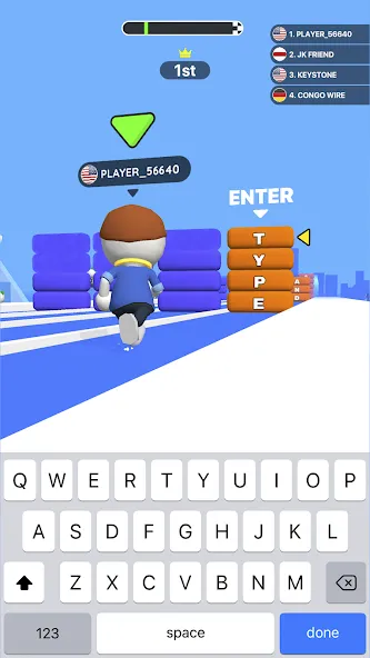 Скачать взломанную Type Sprint: Typing Games (Тайп Спринт)  [МОД Unlimited Money] — полная версия apk на Андроид screen 3