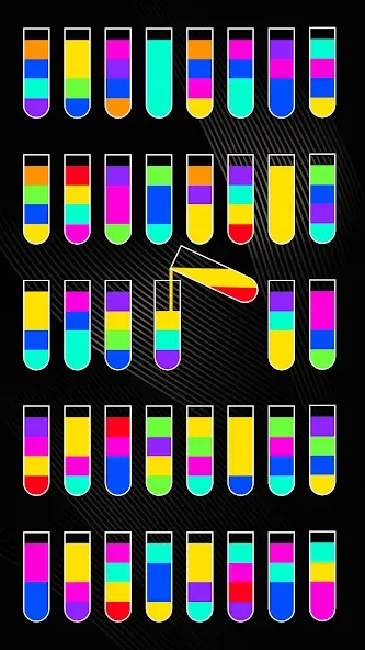 Скачать взломанную SortPuz 3D: Water Color Sort (СортПаз 3Д)  [МОД Unlocked] — последняя версия apk на Андроид screen 1