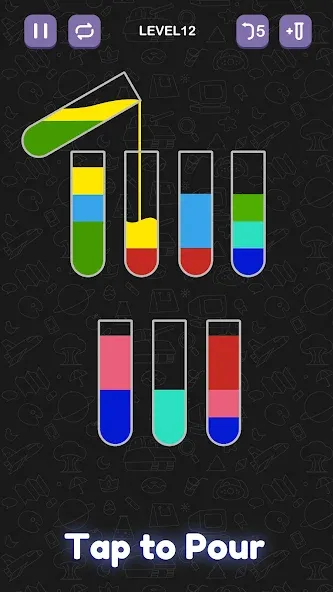 Скачать взлом Water Sort Puzzle — Sort Color  [МОД Много монет] — полная версия apk на Андроид screen 1