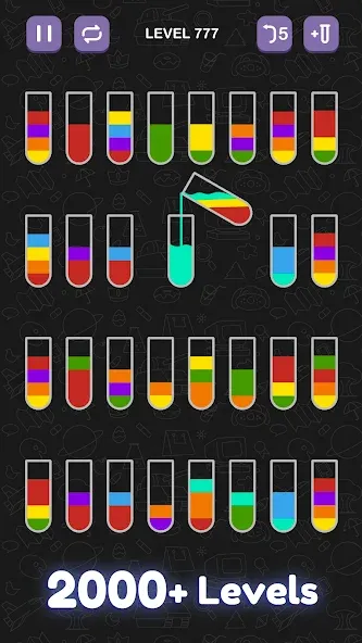 Скачать взлом Water Sort Puzzle — Sort Color  [МОД Много монет] — полная версия apk на Андроид screen 2