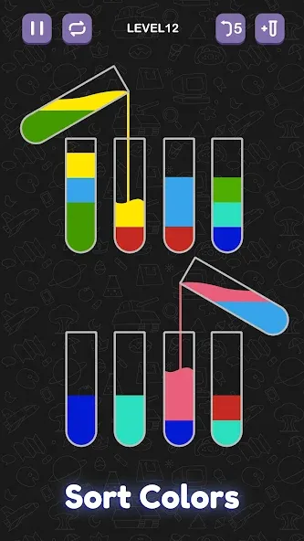 Скачать взлом Water Sort Puzzle — Sort Color  [МОД Много монет] — полная версия apk на Андроид screen 3