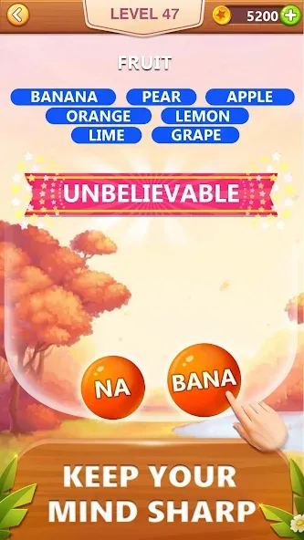 Скачать взломанную Word Bubble Puzzle — Word Game  [МОД Бесконечные монеты] — последняя версия apk на Андроид screen 3