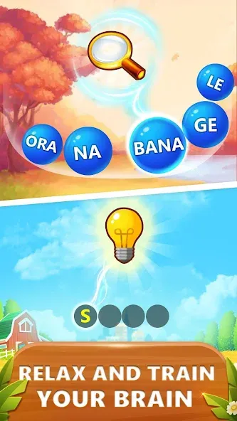 Скачать взломанную Word Bubble Puzzle — Word Game  [МОД Бесконечные монеты] — последняя версия apk на Андроид screen 4